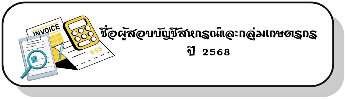 ผู้สอบบัญชี 2568