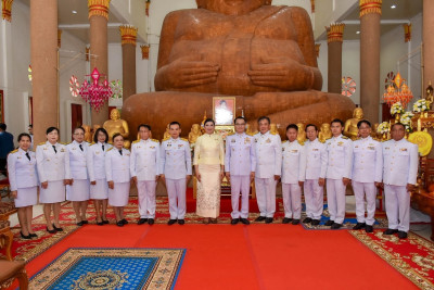 ร่วมพิธีเจริญพระพุทธมนต์ และลงนามถวายพระพรชัยมงคล ... พารามิเตอร์รูปภาพ 1