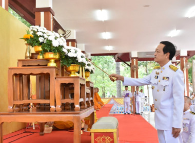 พิธีสวดพระพุทธมนต์และพิธีทำบุญตักบาตรถวายพระราชกุศล ... พารามิเตอร์รูปภาพ 1