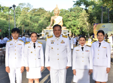พิธีสวดพระพุทธมนต์และพิธีทำบุญตักบาตรถวายพระราชกุศล ... พารามิเตอร์รูปภาพ 9