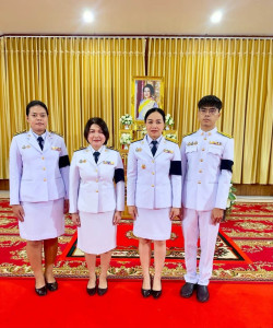 พิธีสวดพระพุทธมนต์และทำบุญตักบาตรถวายพระราชกุศล ... พารามิเตอร์รูปภาพ 1