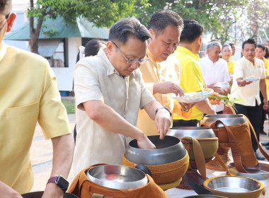 พิธีบวงสรวงตั้งศาลพระภูมิเจ้าที่และทำบุญตักบาตร พารามิเตอร์รูปภาพ 34